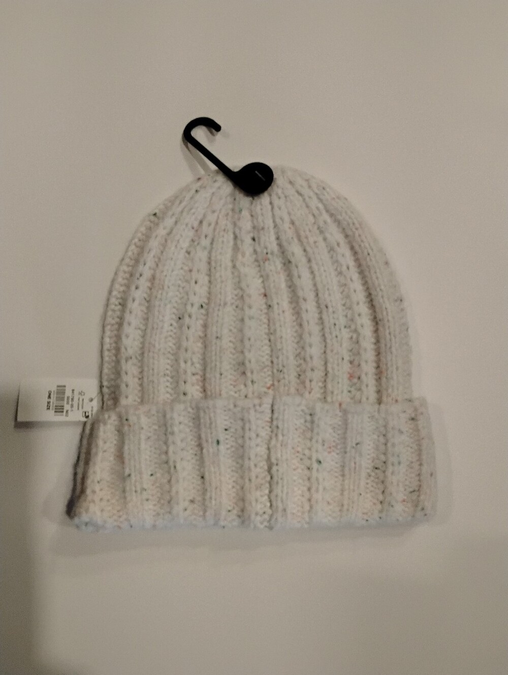 Kids Old Navy Soft Knit Beanie Hat - White Speckled
